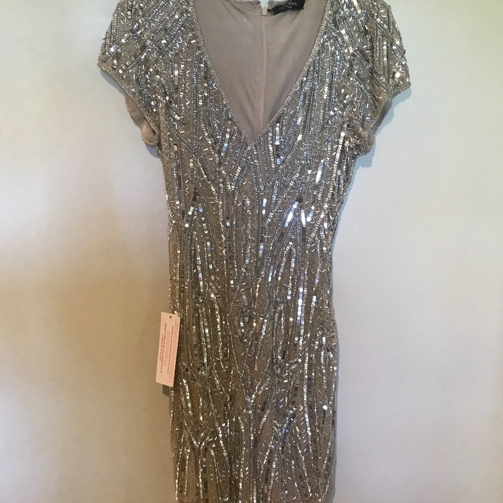 Parker sequin embellished dress
